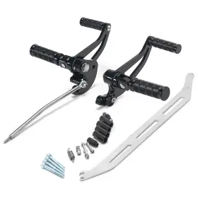Rsxvs650-bla-bk-14 Tarazon V Star 650 Forward Controls Foot Rest Pedal For Yamaha Xvs650 99-16 Xvs400 96-01
