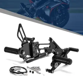 Str-hon-rs-04-bla-807 Tarazon For Honda Rear Set Adjustable Rearsets Footpegs Cbr 600 Rr 2007-2008 2013-2023