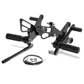 Str-kaw-rs-03-bla-821 Tarazon Adjustable Cnc Rearsets Foot Pegs For Kawasaki Zx-6r Ninja 2009-2014 2013 2012