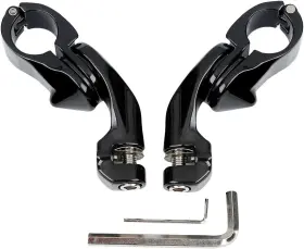 Tcmi-xf210328-b Tcmi 1-1/4 Inch 32mm 1.25 Short Angled Adjustable Highway Peg Mount Kit Black#clamps