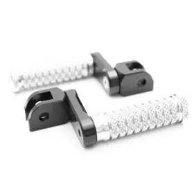 Mc1fpfg58m40bkpolesipnw23237 Thefastgear Silver Pole Rider Foot Pegs 1.5 Inch Extender For Mv Agusta Dragster 800 14-17