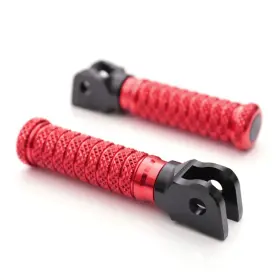 Rmdfpfg97bkpoleus359 Thefastgear Red Cnc Pole Front Foot Pegs For Mt-10 / Fz-10 16-18 19 20 21 22 23