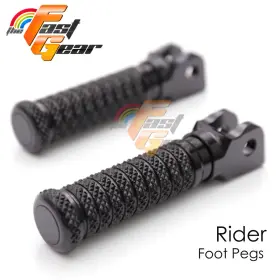 T-fpa170bkpolebktfg80101t004 Thefastgear For Yamaha Fz8 S Fazer 10-16 15 14 13 12 Black Front Foot Pegs Motorcycle M-grip