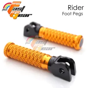 T-fpa170bkpolegdtfg80101t040 Thefastgear For Yamaha Yzf R3 15-18 17 16 Gold Front Foot Pegs Motorcycle M-grip