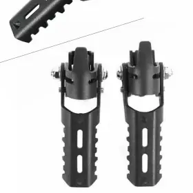 Tktkparts 550741675956 22-25mm Highway Foot Pegs Pair For Bmw R1200gs Pipes Tiger Explorer Clamps