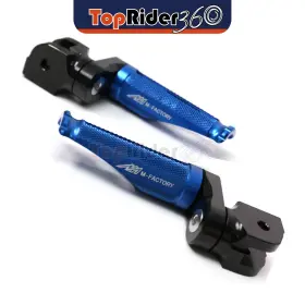 Auusfpa01525mmbkmfpbut522005f Toprider360 Blue Front Foot Pegs 25mm Lower Shinobi For Aprilia Sl1000 Falco 99-06 05 04 03