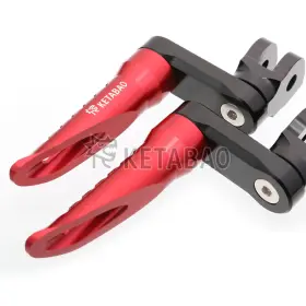 Tzfpfg66m40bkp03keussn263 Toprider360 Red 40mm Extended Front Foot Pegs Bob For Suzuki Dl250 V-strom 17 18 19