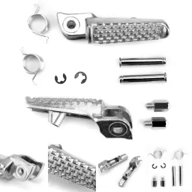 Fp-231-silver Topteng Front Foot Peg Footrest For Honda Cb1000r Cbr600rr Cbr1000rr Vtr1000s Silver T8