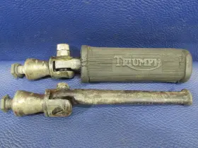 82-6953 Triumph Vintage T100 Right Left Folding Foot Peg Rest 82-6953 Triumph Vintage T100 Right Left Folding Foot Peg Rest