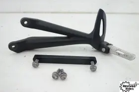 T2081943 Triumph 13-16 Street Triple 675 R Oem Left Passenger Bracket And Peg Rear Mount