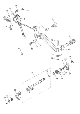 T2089052 Triumph - Genuine Oem Gearchange Pedal Rubber