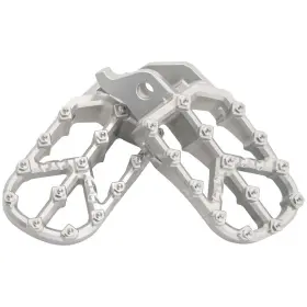 Tp7075-yz-silverf397-c64351 Tusk Strike Billet Moto Foot Pegs Silver For Alta Redshift Ex R 2019