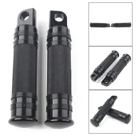 Twoagain 550750864495 New Foot Pegs Motorcycle Footpeg Footrest Fit For Harley Aluminum Black