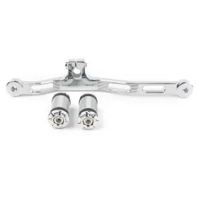 Twoagain 550753571420 1pc Cnc Gear Shift Lever Chrome For Harley Dyna 1991-2017 Fxd With Mid-control