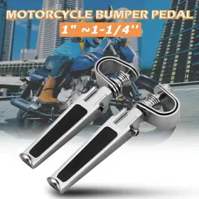 Mall-hlo29o1 Twom 1 Inch To 1/4 Highway Engine Guard Bar Crash Foot Pegs For Harley Honda Yamaha