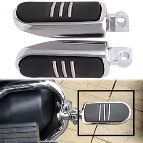 Mall016011 Twom 10mm Highway Foot Pegs Footrest Chrome For Harley Softail Honda Vl Suzuki Vl1500
