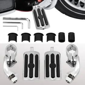 Mallb146hloo31ooo1x Twom 1 1/4 Inch Short Angled Highway Engine Guard Footpegs Pegs Fit For Harley Touring