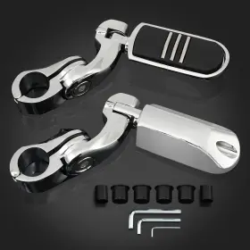 Mallb146hloooo37oooo1x Twom 1-1/4 Inch 1.25 Motorcycle Highway Crash Bar Foot Pegs Fits For Harley Honda Suzuki