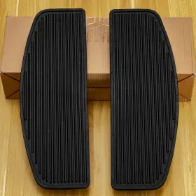 Mallb15ootyooo1oo1zb Twom Black Driver Insert Floorboard Footboards Rubber For Harley Touring Road King