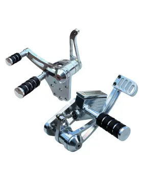 47-540 Ultima Polished Billet 5/8 Inch Bore Forward Controls Harley Big Twin 1936-1999