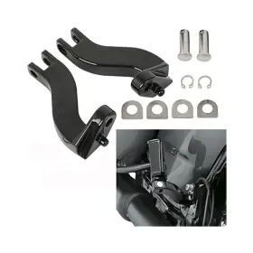 Ft93 Unbranded 616469946225 For Black 10mm Footpeg Mount Touring Motorcycle Passenger Later Models