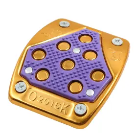 Uxcell 714998821621 Gold Tone Purple Aluminium Alloy Motorcycle Footrest Foot Peg Brake Pedal Pad