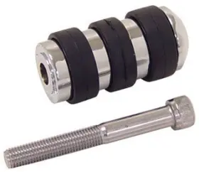 44152 V-factor Chrome Standard Length Iso Anti-vibe Shifter Peg For Harley