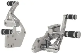 45890 V-factor New Chrome 3 Inch Extended Forward Control Kit For 1936-1999 Harley Davidson