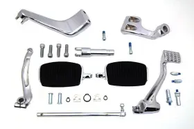 22-0961 V-twin Chrome For 3 Inch Extension Mid Control Kit With Mini Footboards