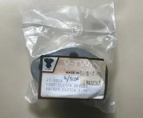 21-0178 V-twin Manufacturing Billet Shifter Spacer Left Side 5 Hole 1 3/4 Inch Thick P/n - Nos