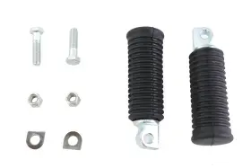 49110-98 V-twin Manufacturing 27-2145 Replica Large Rubber Footpeg Set For Harley Female Mounting Block