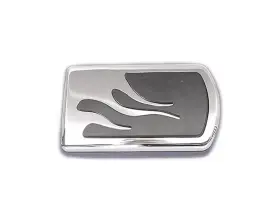 42554-03 V-twin Manufacturing 28-0761 Brake Pedal Pad Flame Style For Harley Tour Glide 1980-up Flt #42554-03
