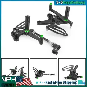 M528-b072-grn Vipih Cnc Aluminum Rearsets Footpegs Green For Kawasaki Z400 / Ninja 400 2018 -2022 U3