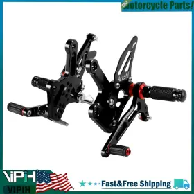 M528-b081-blk Vipih Alu Black Adjustable Rear Set Rearset For Kawasaki Ninja Zx-4 R / Rr 2022-24 #8