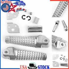 Fp-240-silver Vipjq Rear Footrest Foot Peg Pedal For Suzuki 96-05 Gsxr 600 750 01-04 1000 Us