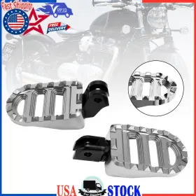 Fp-338-sil Vipjq Front Footrests Foot Peg Fit Bonneville Bobber 2017-2023 Rocket 3r 2020-2023 Sil