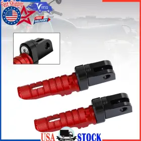 Fp-342-red Vipjq Front Footrests Foot Peg For Interceptor 650 2018-2023 Hunter 350 2022-2023 Red