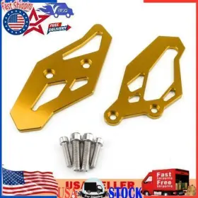 M528-a002-gold Vipjq Cnc Gold Footrest Rearset Adapter Plates For Yamaha Yzf R3 R25 Mt-03 2013-2019
