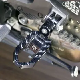Fpfg42m40bkp04ketabaovmtop189 Vmbolt Black Buzz 1.5 Inch Lower Front Foot Pegs For Versys Kle 650 06-10 11 12 13 14