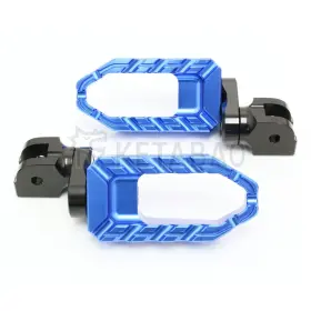Fpfg67m25bkp04ketabaovmtop413 Vmbolt Blue Buzz 1 Inch Lower Front Foot Pegs For Suzuki Sv650 17 18 19 20 21