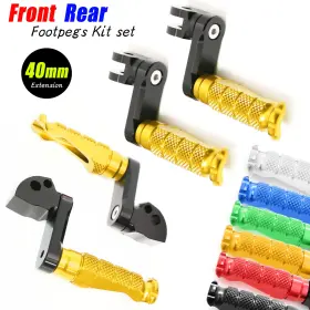 Fpkittr017m40bkmccpxxxpn002 Vmbolt Gold Mccp 1.5 Inch Lower Rear Front Foot Pegs For Scrambler Efi 14-19 20 21 22