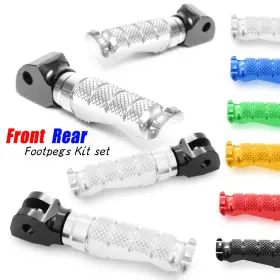 Fpkitya002bkmccpxxxvmtop001 Vmbolt Silver Mccp Motorcycle Rider Passenger Foot Pegs For Fjr 1300 01-09 10 11 12 13