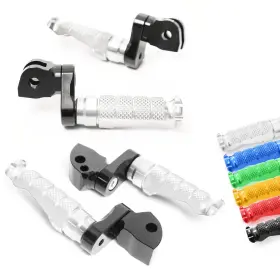Fpkitya033m25bkmccpxxxpn001 Vmbolt Silver R-fight 1 Inch Lower Rear Front Foot Pegs For Xsr 900 16 17 18