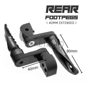 Fprr40m40bkp03kexxxvmtop125 Vmbolt Black Bob 1.5 Inch Lower Rear Foot Pegs For Honda Cb 600f Hornet 04 05 06 07 Fprr40m40bkp03kexxxvmtop125 Vmbolt Black Bob 1.5 Inch Lower Rear Foot Pegs For Honda Cb 600f Hornet 04 05 06 07