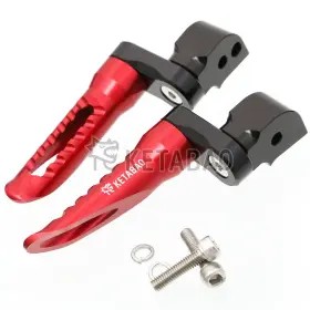 Fprr47bm25bkp03kexxxvmtop161 Vmbolt Red Bob 1 Inch Lower Rear Foot Pegs For Kawasaki Z800 13 14 15 16