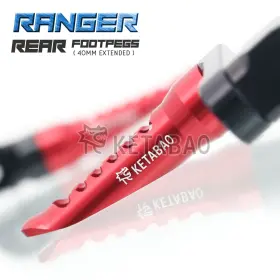 Fprr47m40bkp03kexxxvmtop353 Vmbolt Red Bob 1.5 Inch Lower Rear Foot Pegs For Kawasaki Ninja Zx-25r 21 22 23 24
