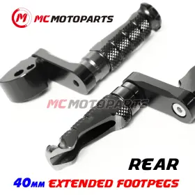 Vvrfpa3240mmbkmccpxxcl4748 Vvracing R-fight Passenger Footpegs 40mm Riser For Suzuki Gsx1400 Dl1000 Vstrom