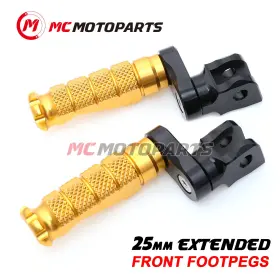 Vvrfpa5025mmbkmccpxxcl4266 Vvracing R-fight Rider Footpegs 25mm Riser For Kawasaki Zx-10r Ninja 400 Z400