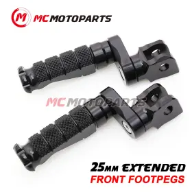 Vvrfpa5725mmbkmccpxxcl4207 Vvracing R-fight Rider Footpegs 25mm Riser For Honda Goldwing 1800 Valkyrie