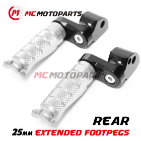 Vvrfpa6025mmbkmccpxxcl4607 Vvracing R-fight Passenger Footpegs 25mm Riser For Honda Fireblade Grom Nc750
